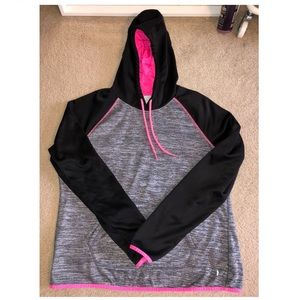 Gray, black & pink hoodie